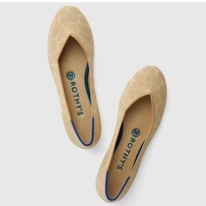 Rothy’s Giraffe Round Toe Ballet Flat Sahara Gold 10 new